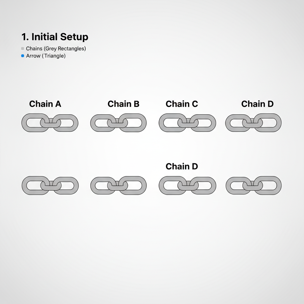 code snippet for concurrent transfer script, multithreaded arrows flying between chains